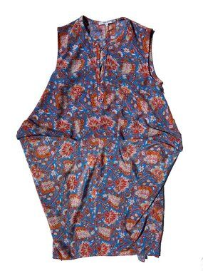 Carven Turquoise Liberty Print Dress – Size FR 38